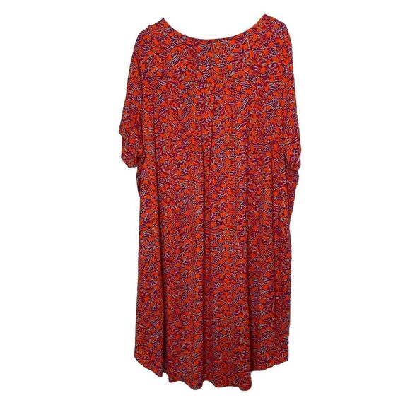 Tahari Plus Size 3X Dress Short Sleeve Stretch Knee Length Rayon Spandex - Picture 2 of 8